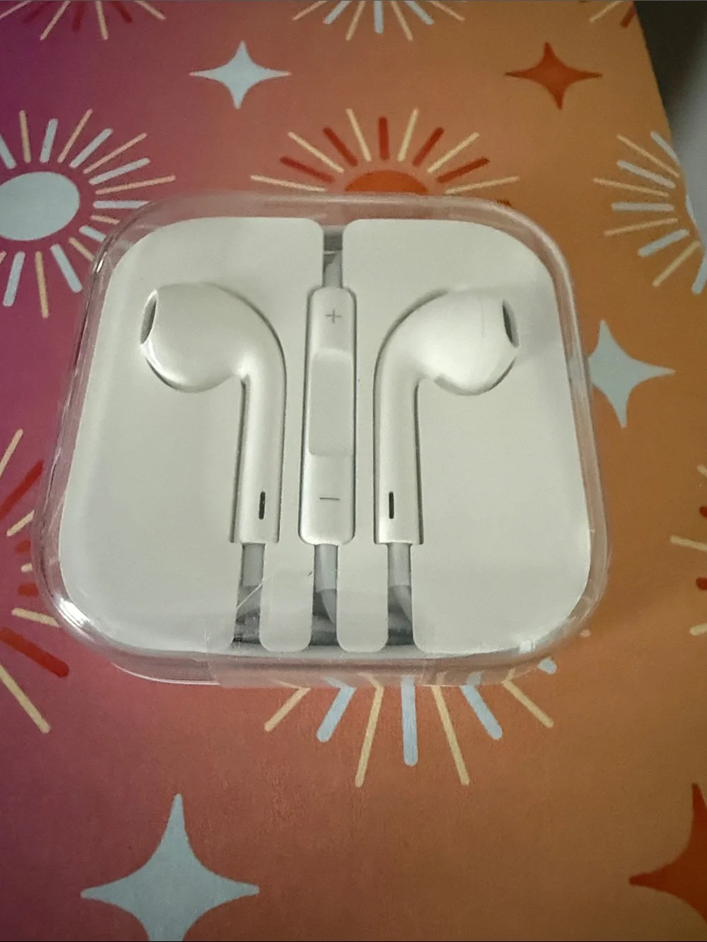 White Apple Earbuds